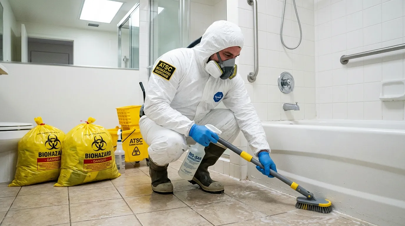 Decontamination equipment deployed for Blood Cleanup in Moosic